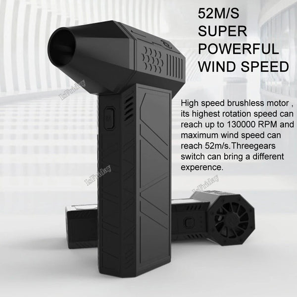 Turbo Fan X3 Rechargeable Blower 130000RPM 52m/s Brushless Air Blower Turbo Jet Fan detail image 8