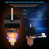 3D Printer Parts for Creality K1C K1 Max Hotend Kit Quick Swap Ceramic Heating Block Kit 0.4 0.6 0.8mm Nozzle High Flow Printing