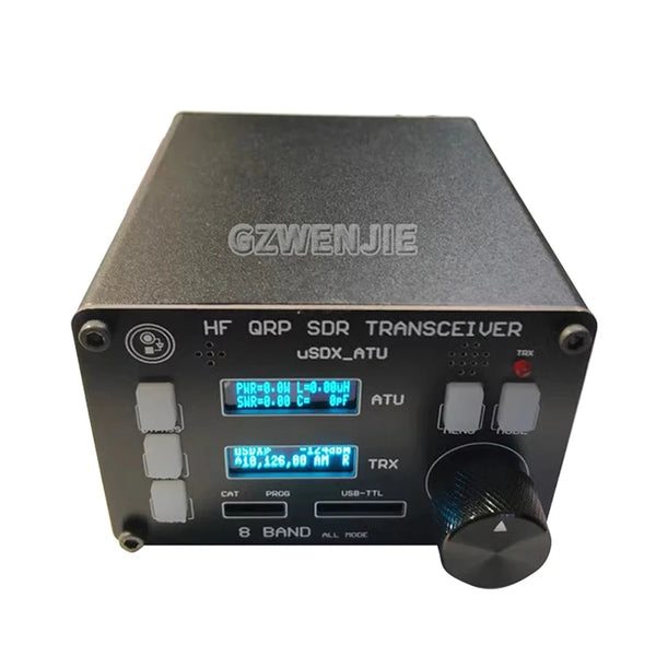 uSOTA-ATU USDX HF QRP SDR Transceiver Built-in ATU-100 Antenna Tuner with Dual OLED Displays 8 Bands Desi product image