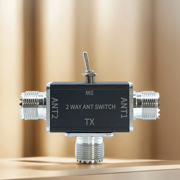 2 Way CB/HAM Antenna Coax Switches 1 Input & 2 Outputs 100W 0-50MHz Manual Coaxial Antenna Switches Anten product image