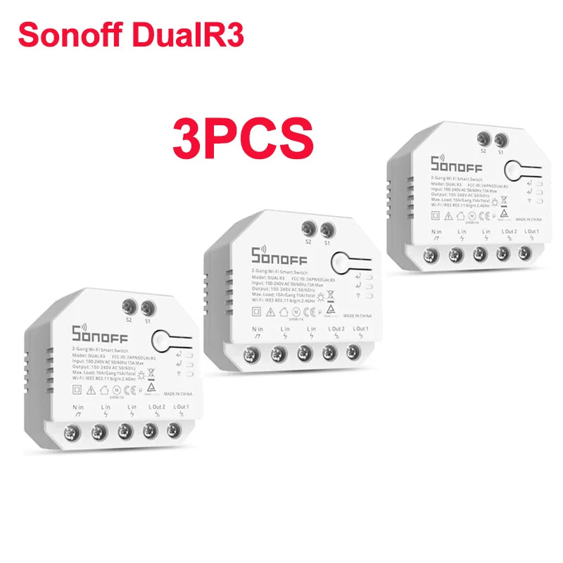 SONOFF Dual R3 2 Gang Wifi Smart Switch Dual Relay Module With Power Metering Smart Roller detail image 9