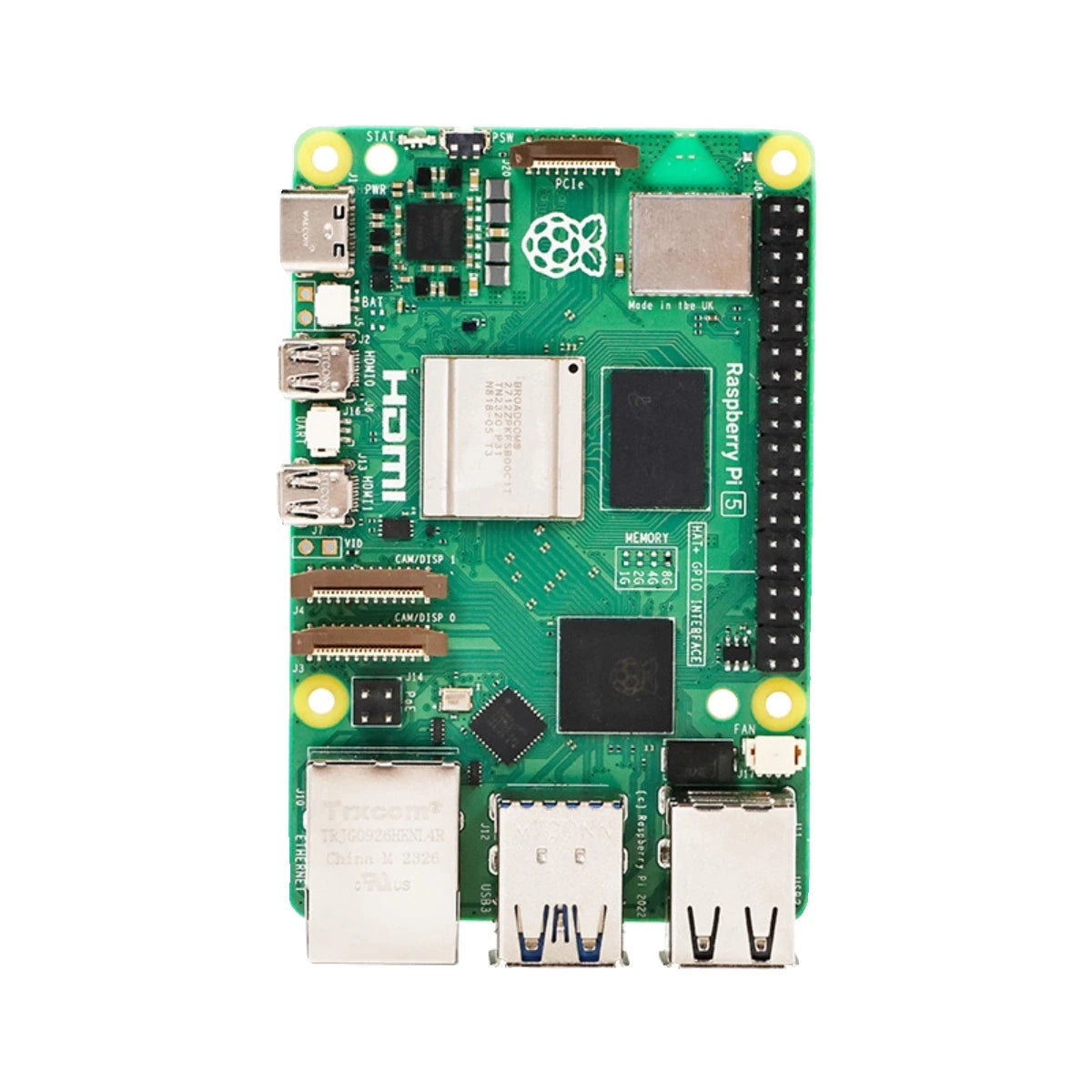 Raspberry Pi 5B 2G/4G/8G/16GB Generation Development Board LINUX Suite Computer AI programming motherboard