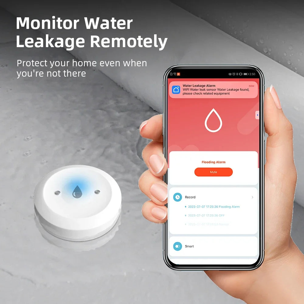 ZigBee3.0 Water Detect Sensor Alarm Water Sensor Leak Detector Flood Water Leakage Alarm APP detail image 3