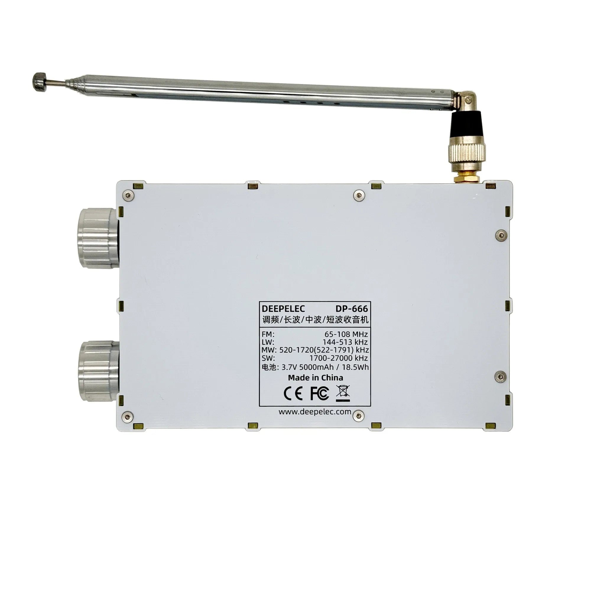 DP-666 DEEPELEC TEF6686 Radio Full Band FM AM LW MW SW Kurzwellen ESP32 RDS 2,8 Zoll IPS LCD