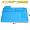 Magnetic Mat Silicone Repair Mat Circuit Board Soldering Pad Heat Resistant 932°F Anti-Static for ESD Iron Phone Repair