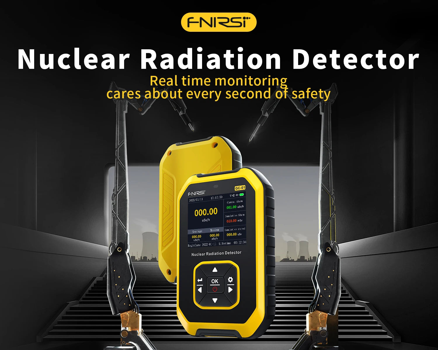 FNIRSI GC-01 Geiger Counter Nuclear Radiation Personal detail image 2
