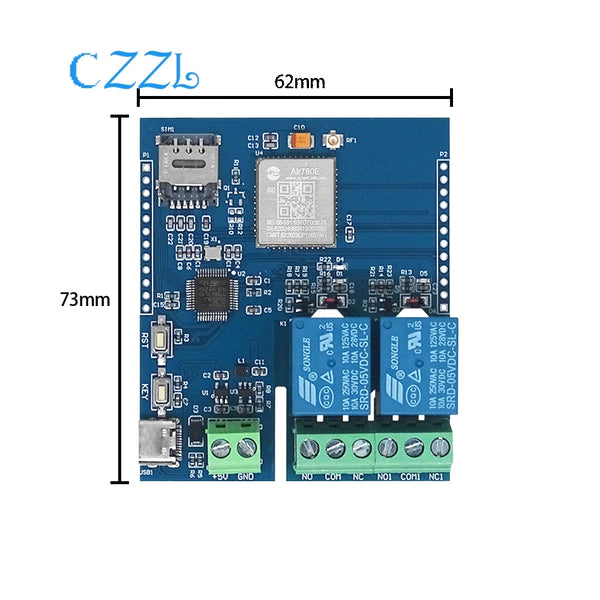 STM32 4G Networking Dual Relay Development Board Air780E Module 4G CAT1 detail image 4