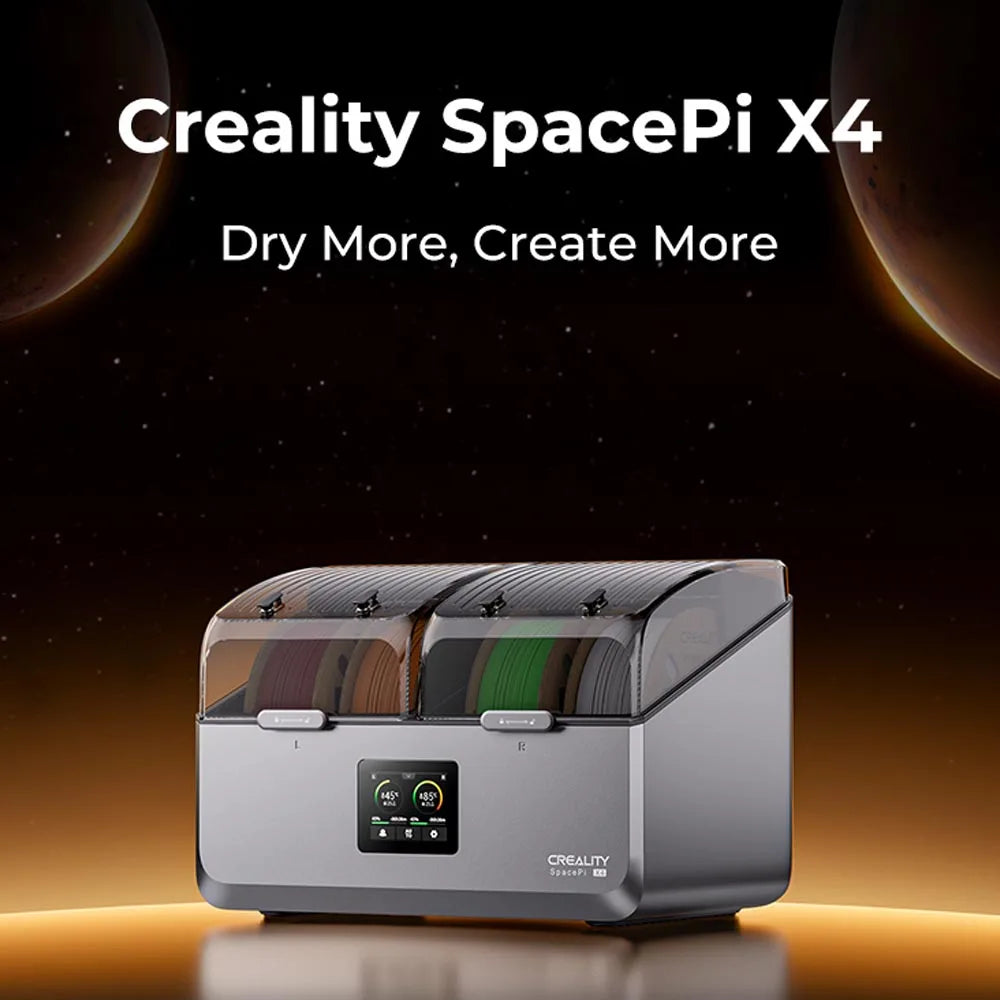 Creality Space Pi X4 Filament Dryer Dual Independent Heating Chambers Active Dehumidification FDM 3D Printer Filament Dryer Box