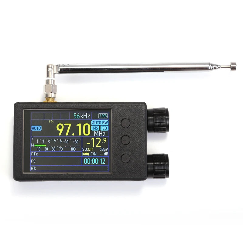 Mini Black Portable TEF6686 Full Band  FM/LW/MW/SW Radio Receiver  2.4