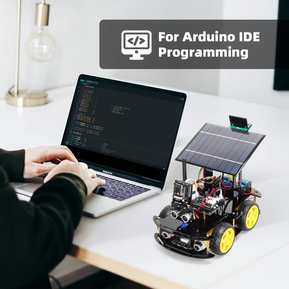 Programmable Robot Car Kit for Arduino Profesional ESP32 Cam Solar Tracking and Charging Set detail image 2