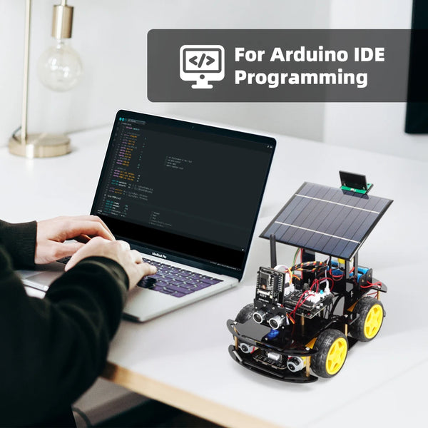 Programmable Robot Car Kit for Arduino Profesional ESP32 Cam Solar Tracking and Charging Set detail image 2