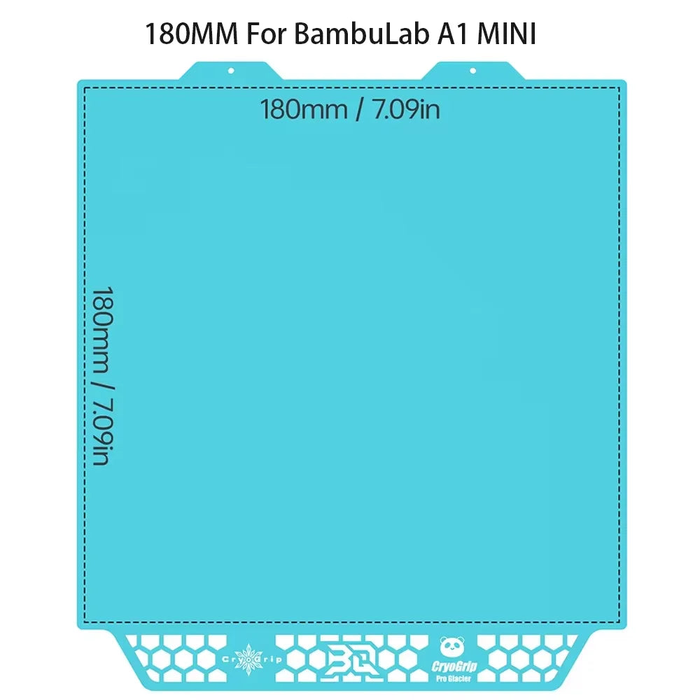 BIGTREETECH Glacier Panda Build Plate Spring Steel Cool Plate CryoGrip Double-Sided For BambuLab H2D P1 X1 A1 Kobra3 K2 PLUS