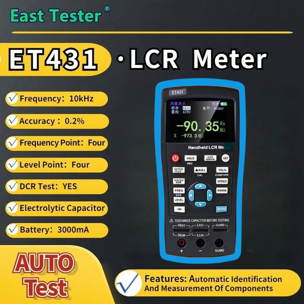 East Tester LCR Digital Bridge Meter ET43 USB Handheld High Precision Capacitance Inductance detail image 9