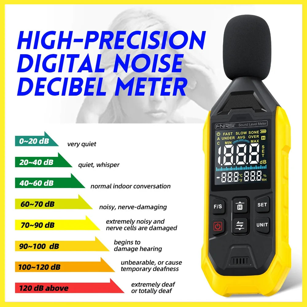 FNIRSI FDM01 Noise Digital Sound Level Meter product image