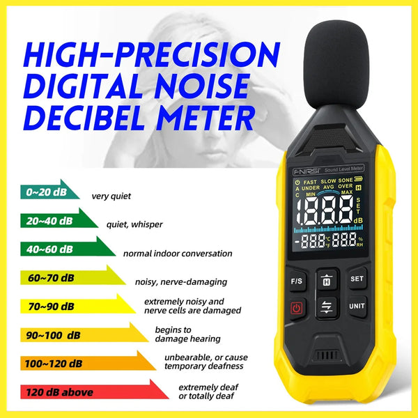 FNIRSI FDM01 Noise Digital Sound Level Meter product image