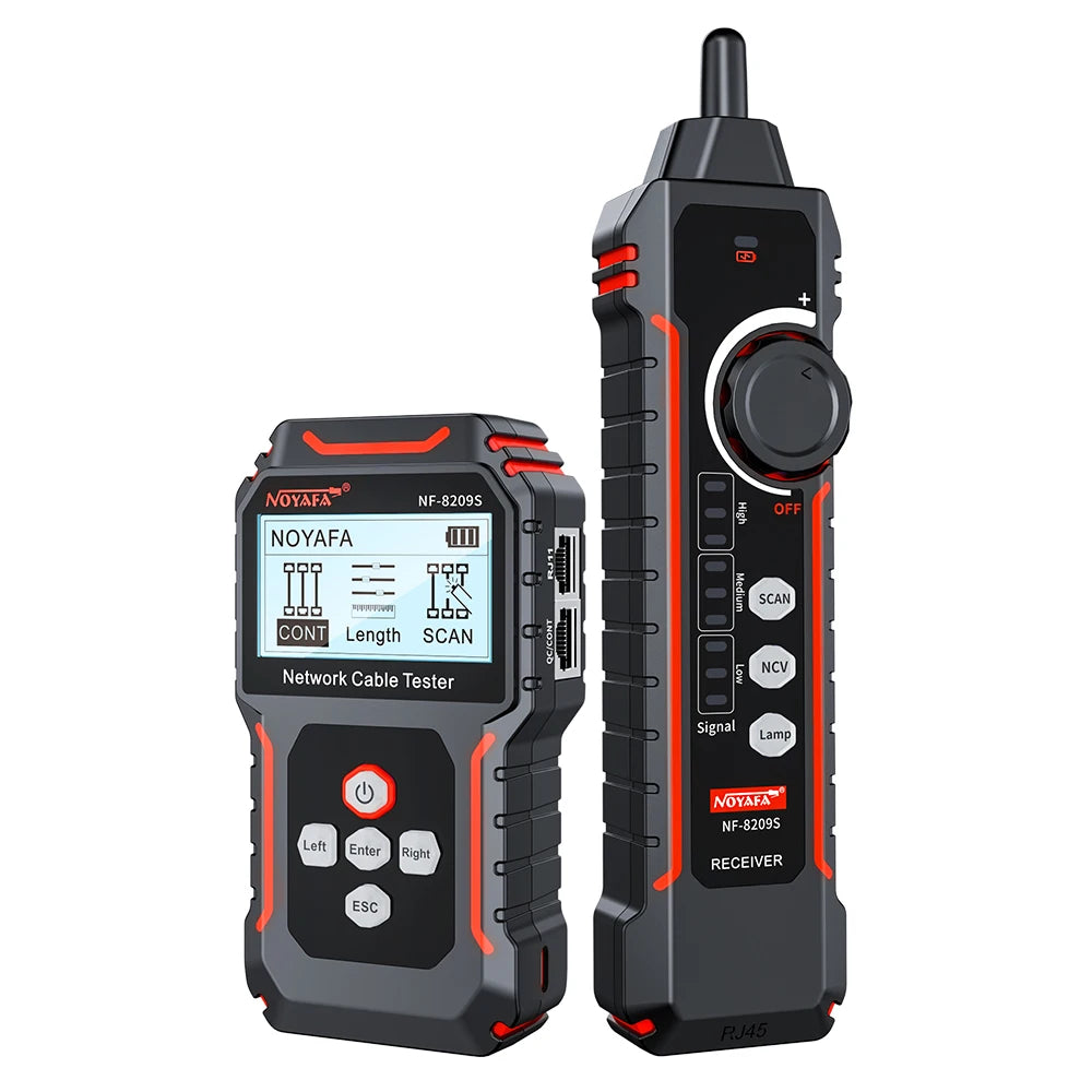 Noyafa NF-8209S Network Cable Tester Measure Length POE LAN Cable Test LCD Display Scan detail image 7