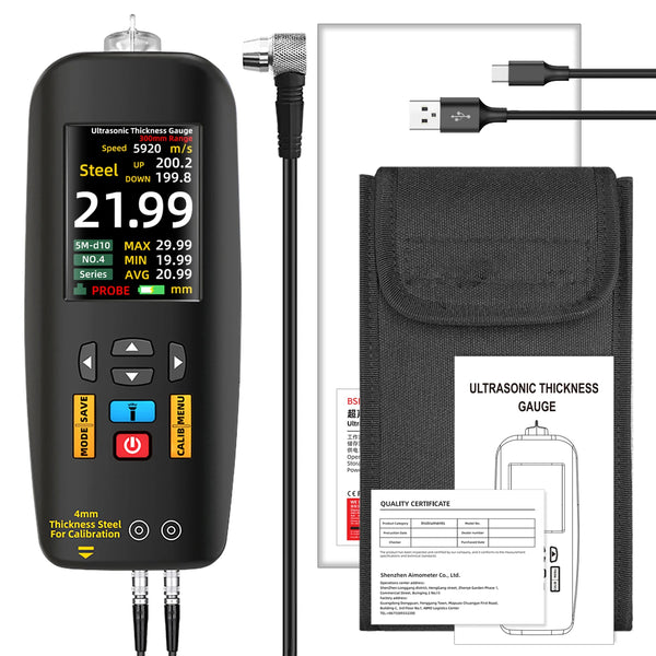 BSIDE Digital Ultrasonic Thickness Gauge High Precision Metallic ceramics composites Tester detail image 6