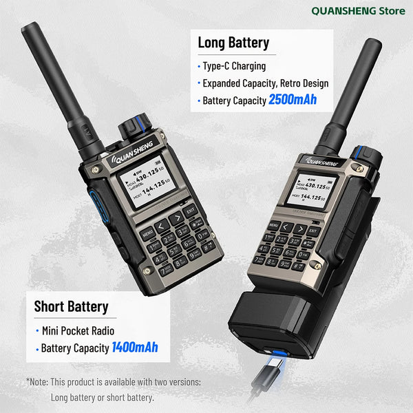 Quansheng UV K1 8 Mini Kong Walkie Talkie Wireless Set Hunting Camping Long Range Ham Communication Radio K5 K6 Walkier Talkie