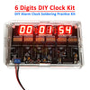 DC4.5V-5.5V 6 Digits DIY Clock Kit Auto Display Time DIY Alarm Clock Soldering Practice Kit for Students product image