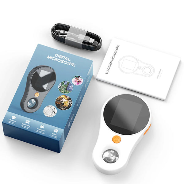 Handheld Digital Microscope 500X Magnification Hd Electronic Magnifier with Light for detail image 7