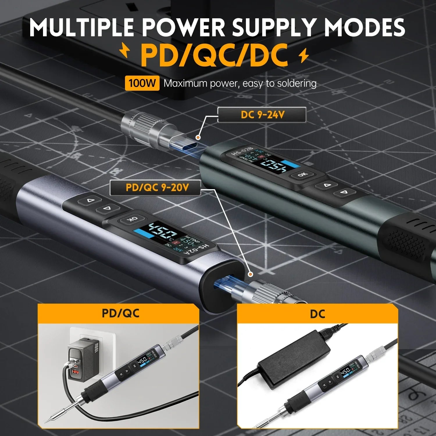 FNIRSI HS-02 Soldering Iron Smart Electric Kit detail image 3