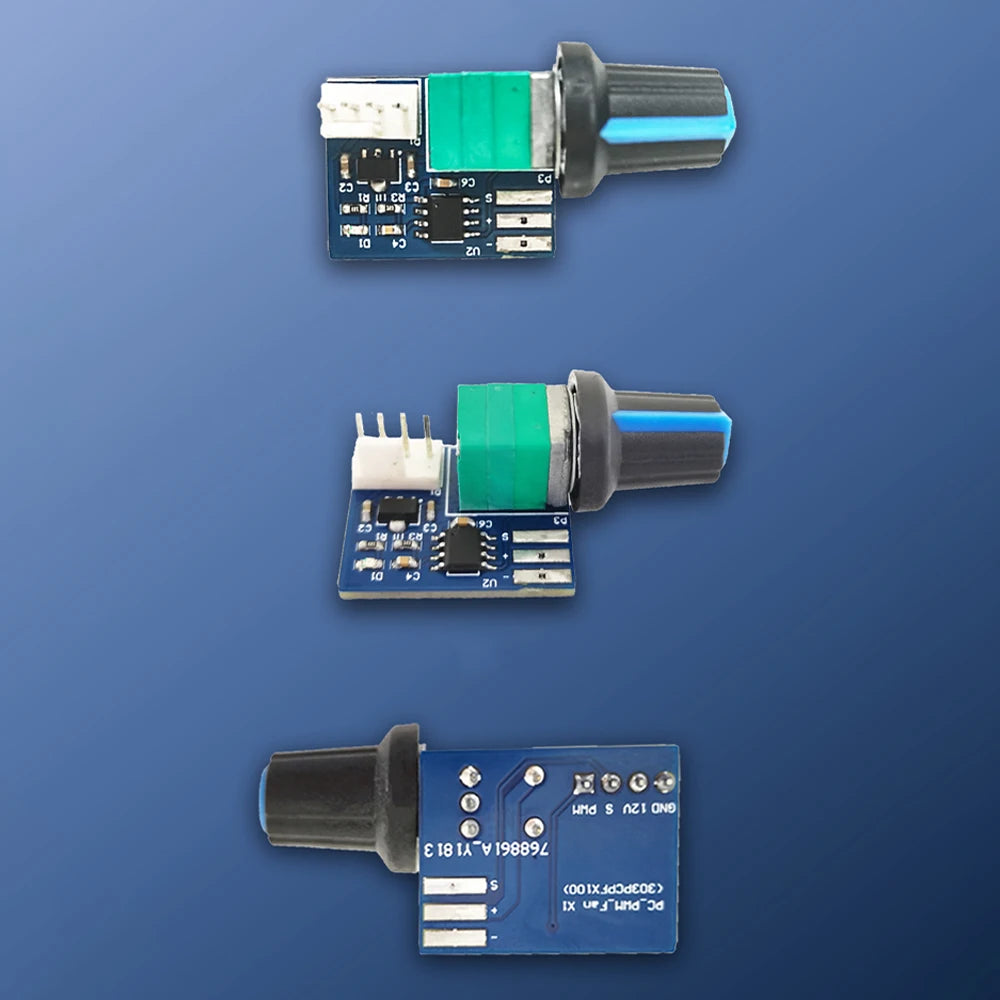 12V Single Channel PWM Fan Speed Controller with 25KHZ Frequency Duty Cycle Adjustable from detail image 3