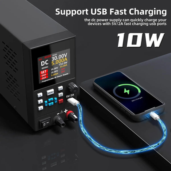 BSIDE I8 DC Laboratory Regulated Power Supply Programmable 30V 10A Adjustable Bench Switch detail image 5