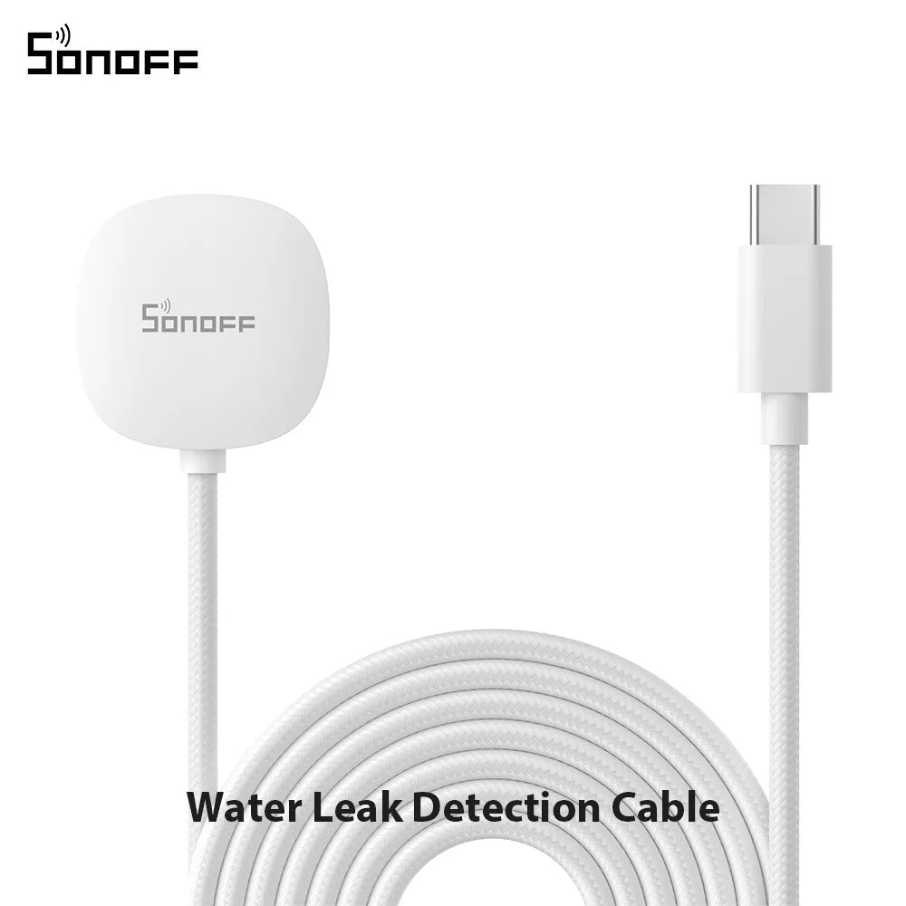SONOFF SNZB-05P Zigbee Smart Water Leak Sensor Leaking&Dripping Detection Real-time Alert Smart Scence via eWeLink Alexa Google