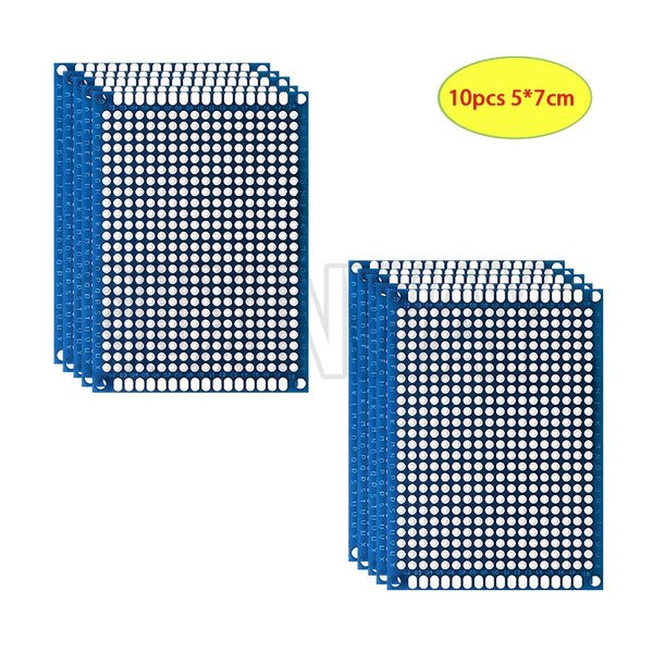 5-10PCS Prototype BoardsBlue Circuit Perfboard PCB 3x7cm 4x6cm 5x7cm 7x9cm Double Sided Circuit Boards DIY Electronic Kit