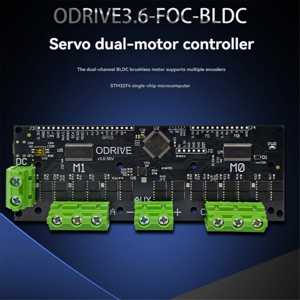 A72Z ODrive3.6 56V FOC-BLDC Servo Dual Motor Controller STM32F4 Support Multiple Encoder ODrive3.6 Motor product image