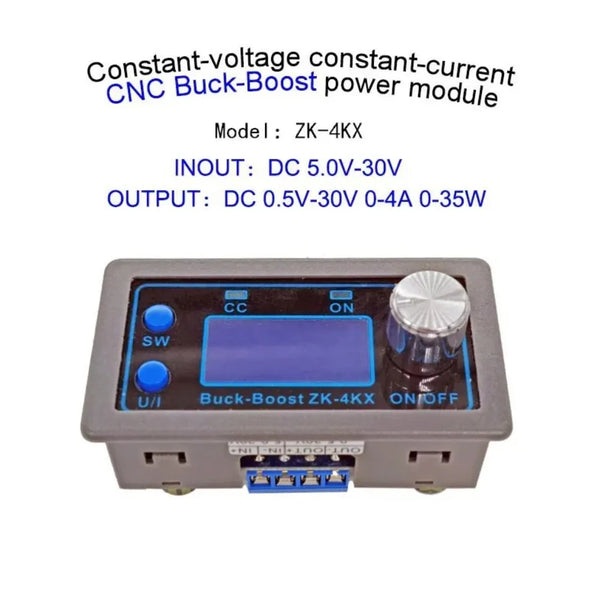 ZK-4KX DC DC Buck Boost Converter CC CV 0.5-30V 4A 5V 6V 12V 24V Power Module Adjustable detail image 3