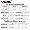 ANENG MH16 Ohm Tester Digital Multimeter Megometro Insulation Earth High Voltage Resistance detail image 6
