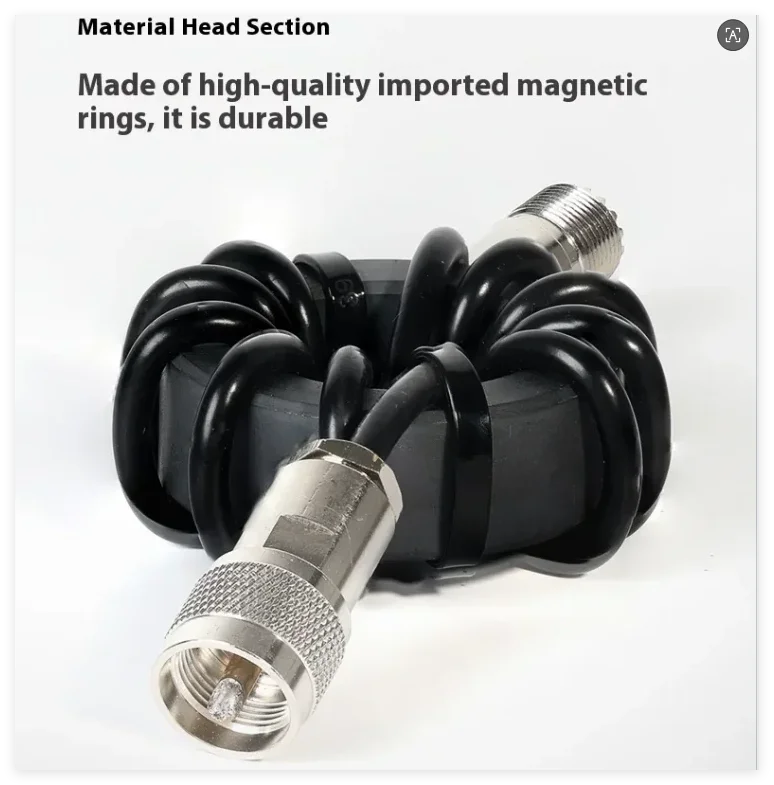 EM-25/ EM-43 1.8-30MHz Shortwave Choke Coil Magnetic Ring Shortwave 1:1 Current Balun For detail image 5