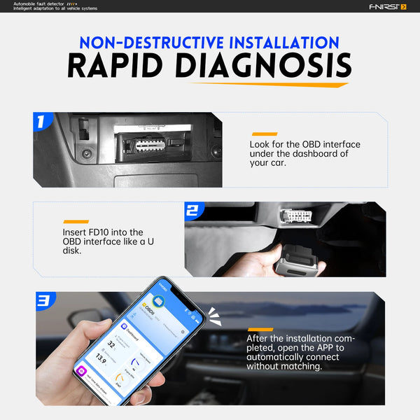 FNIRSI FD10 Car OBD2 Scanner Clear Error OBD Diagnostic Tool detail image 3