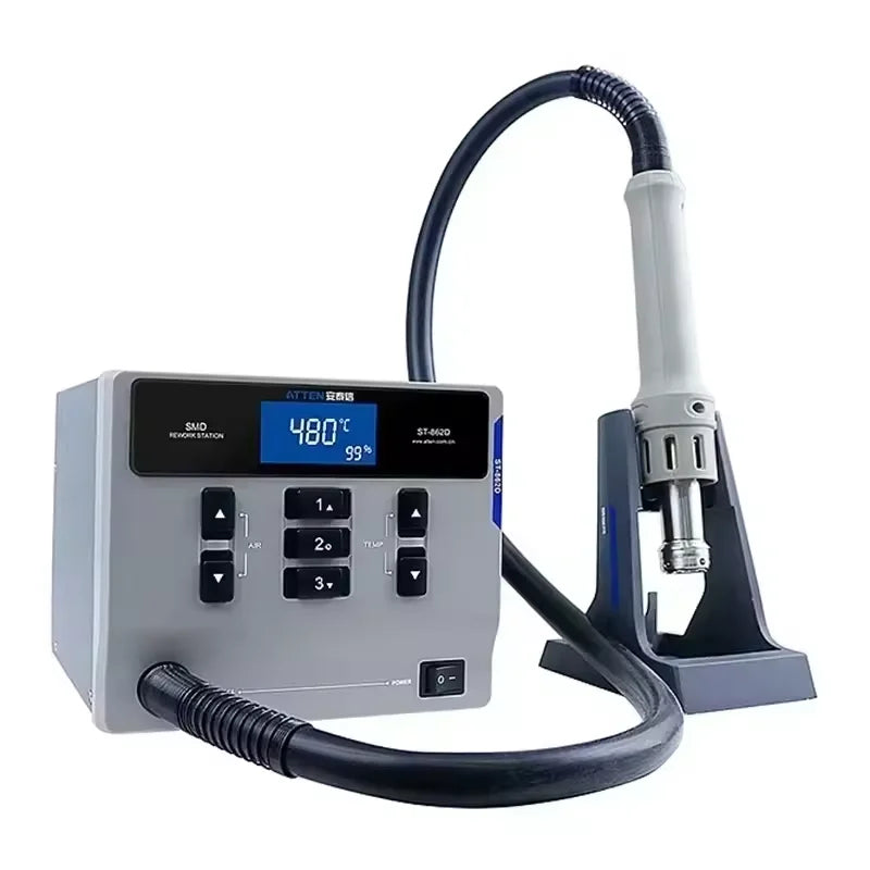 ATTEN ST-862D Hot Air Gun Soldering Station Lead-free 110V/220V 1000W BGA Rework Station detail image 6