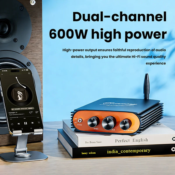 Bluetooth 5.3 HiFi Power Amplifier TPA3255 Chip 600W Dual Channel DSP Sound Tuning for Home detail image 2