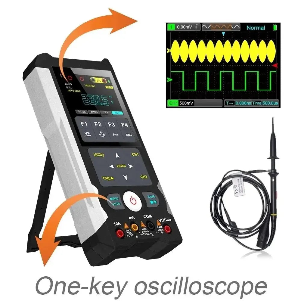 TOOLTOP ET829 2 Channel 250MSa/s 80MHz Digital Storage Osclloscope Multimeter Signal detail image 4