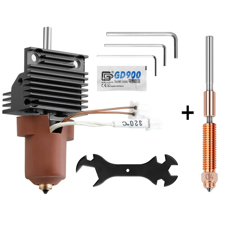 3D Printer Parts for Creality K1C K1 Max Hotend Kit Quick Swap Ceramic Heating Block Kit 0.4 0.6 0.8mm Nozzle High Flow Printing