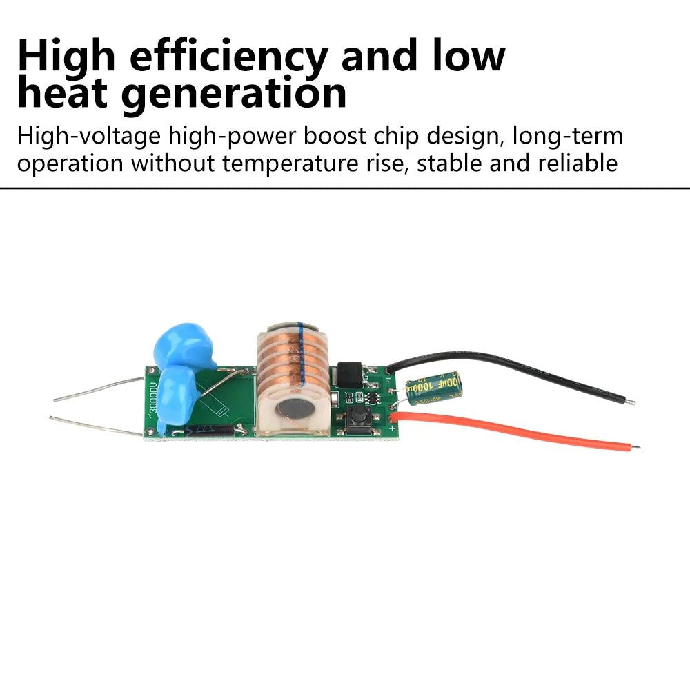 DC 3.3V-5V to DC 15-30KV High voltage Generator Ignition Module No-load High Power Boost detail image 2