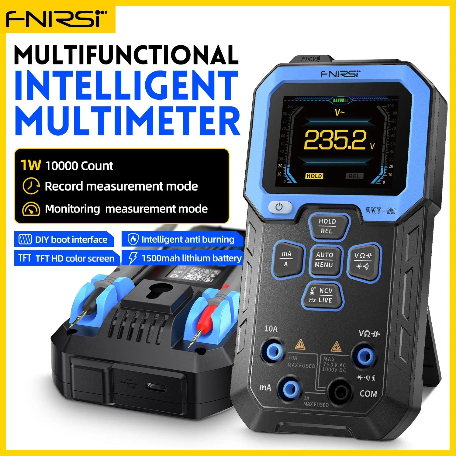 FNIRSI DMT-99 Digital Multimeter Current Voltage Tester detail image 7