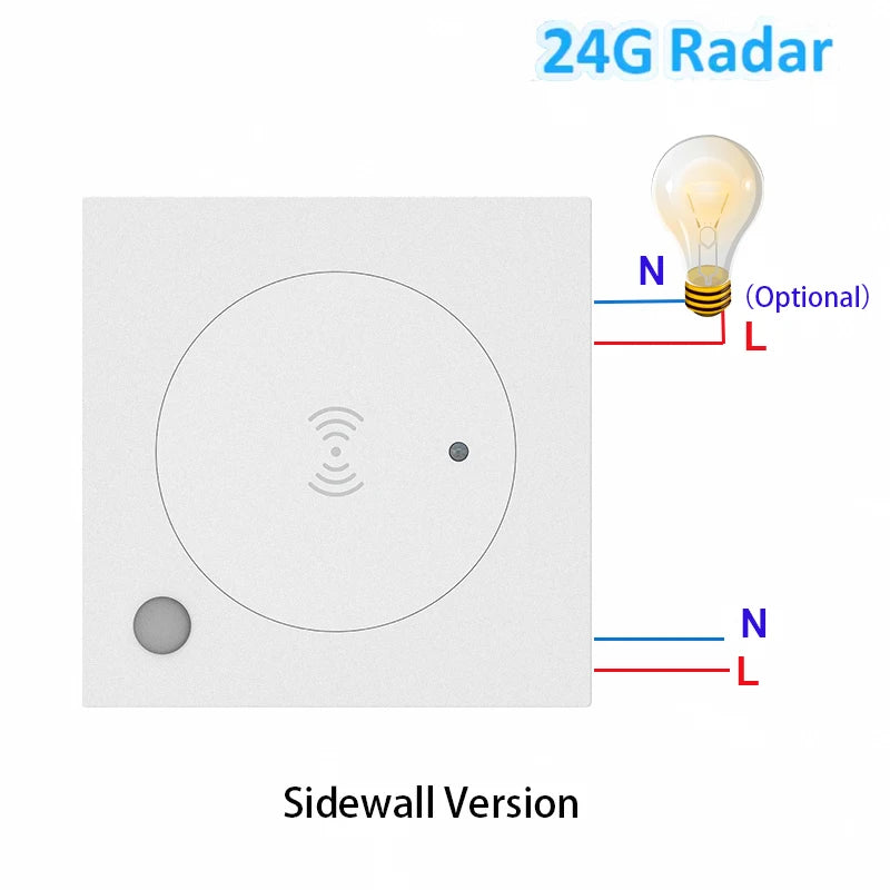 Tuya Smart Life ZigBee/WiFi 24G MmWave Radar Human Body Presence Motion Sensor For Light detail image 9