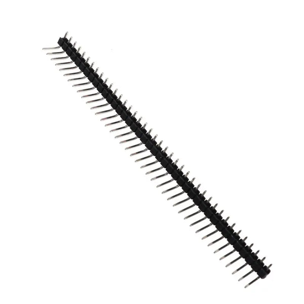 10Pcs/lot 2.54mm 1*40p 90 degree Right angle Single Row Male R/A 40 Pin Header Positive PCB Board Connector Pinheader