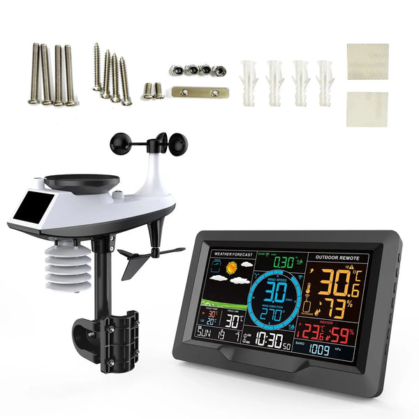 FJ3390A Functional Professional Weather Station Temperature Humidity Wind Speed and Rainfall detail image 5