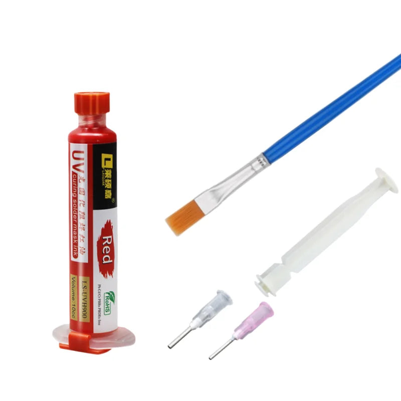 10CC UV Curing Solder Mask Ink Resistance Green Oil for PCB BGA Circuit Board Protect Paint Electronic Repair Tools