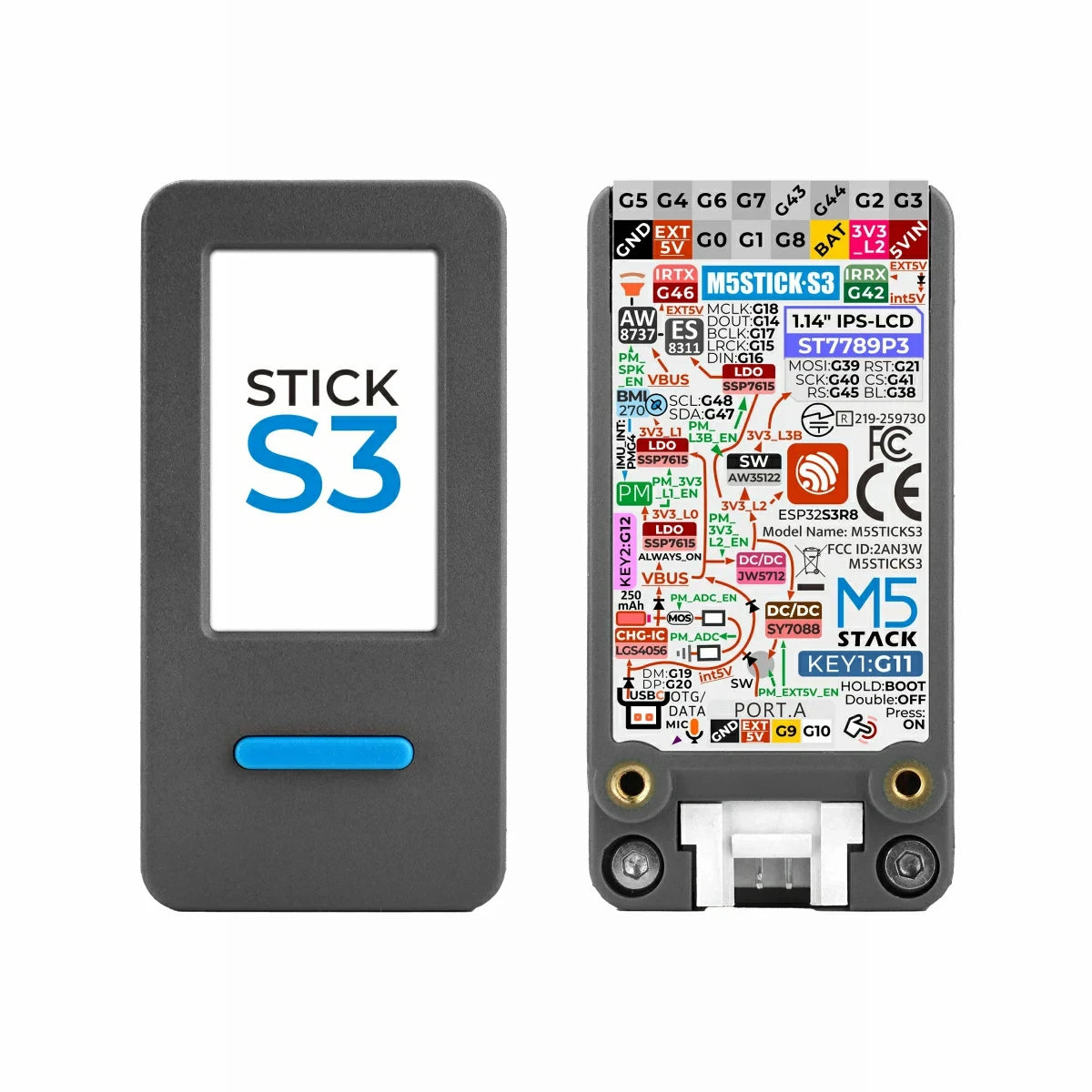M5Stack StickS3 StickC PLUS2 Upgraded Version ESP32-S3 8MB Programmable Controller BT WiFi detail image 15