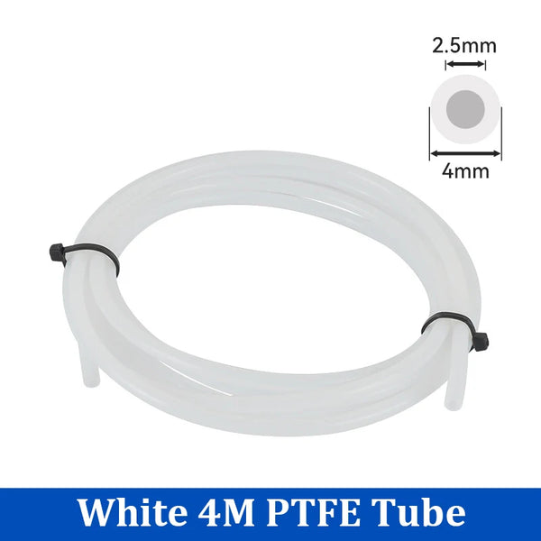 For Bambu Lab Ptfe Tube 2.5mm 4mm P1S P1P AMS A1 Mini 3D Printer Teflonto Pipe X1C Bambulab Ptfe Connector White Grey AMS LITE