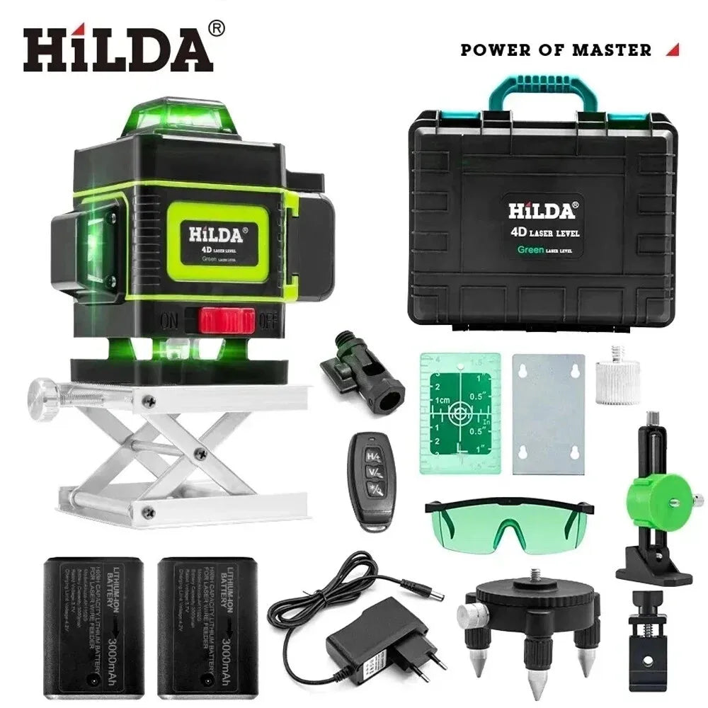 16 Lines 4D 360 Horizontal And Vertical Laser Level green line SelfLeveling Super Powerful Laser level gr product image