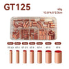 125/250/578Pcs Wire Ferrules Kit  Copper Crimp Connector Copper Connection Tube Terminal Connect and Protect The Connection