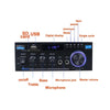 AK45 HiFi Digital Bluetooth Audio Amplifier MP3 Channel 2.0 Sound Power AMP stereo Home detail image 2