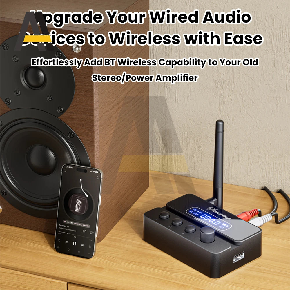 Bluetooth 5.3 Audio Transmitter Receiver S3 2-in-1 HiFi Wireless Adapter With Lossless detail image 4